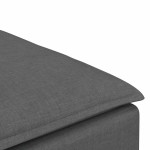 vidaXL Modul taburet modular pentru canapea, gri închis, 100x100x48 cm