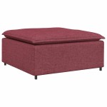 vidaXL Modul taburet modular pentru canapea, roșu vin, 100x100x48 cm
