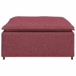 vidaXL Modul taburet modular pentru canapea, roșu vin, 100x100x48 cm