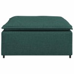 vidaXL Modul taburet modular pentru canapea, verde închis, 100x100x48 cm