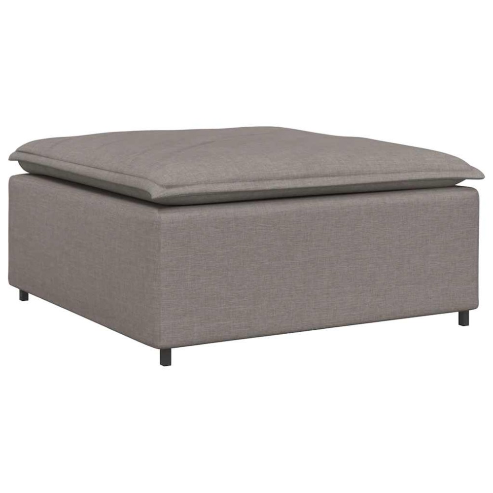vidaXL Modul taburet modular pentru canapea, gri taupe, 100x100x48 cm