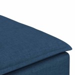 vidaXL Modul taburet modular pentru canapea, albastru, 100x100x48 cm