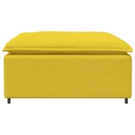 vidaXL Taburet modular pentru canapea, galben deschis, 100x100x48 cm
