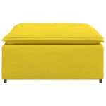 vidaXL Taburet modular pentru canapea, galben deschis, 100x100x48 cm
