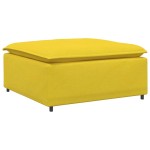 vidaXL Taburet modular pentru canapea, galben deschis, 100x100x48 cm