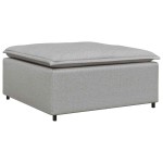 vidaXL Taburet modular pentru canapea, gri nor, 100x100x48 cm vidaXL Taburet modular pentru canapea, gri nor, 100x100x48 cm