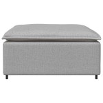vidaXL Taburet modular pentru canapea, gri nor, 100x100x48 cm vidaXL Taburet modular pentru canapea, gri nor, 100x100x48 cm