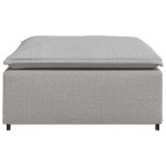 vidaXL Taburet modular pentru canapea, gri nor, 100x100x48 cm vidaXL Taburet modular pentru canapea, gri nor, 100x100x48 cm