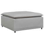 vidaXL Taburet modular pentru canapea, gri nor, 100x100x48 cm vidaXL Taburet modular pentru canapea, gri nor, 100x100x48 cm