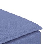 vidaXL Canapea modulară, taburet, albastru-deschis, 100x100x48 cm vidaXL Canapea modulară, taburet, albastru-deschis, 100x100x48 cm