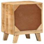 vidaXL Noptiera 2 buc 40x32x46 cm Lemn masiv Mango brut