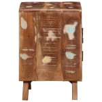 vidaXL Noptiera 2 buc 40x32x46 cm lemn masiv recuperat
