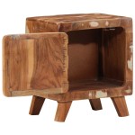 vidaXL Noptiera 2 buc 40x32x46 cm lemn masiv recuperat