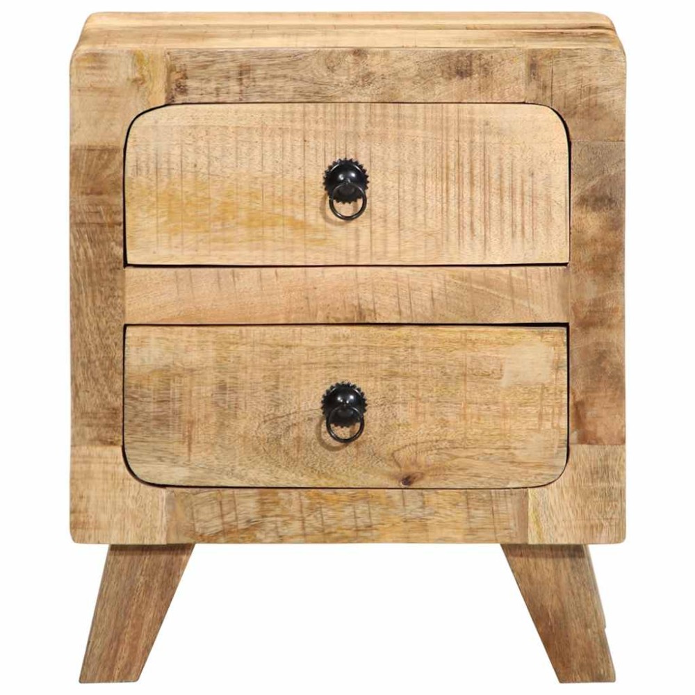 vidaXL Noptiera 40x32x46 cm lemn masiv Mango brut