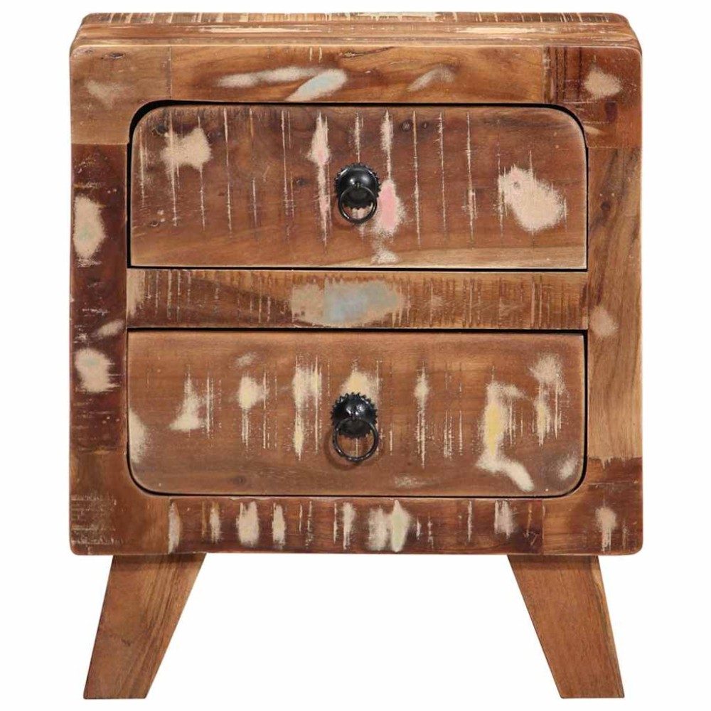 vidaXL Noptiera 40x32x46 cm lemn masiv recuperat