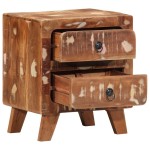 vidaXL Noptiera 2 buc 40x32x46 cm lemn masiv recuperat vidaXL Noptiera 2 buc 40x32x46 cm lemn masiv recuperat