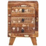 vidaXL Noptiera 2 buc 37x32x50 cm lemn masiv recuperat