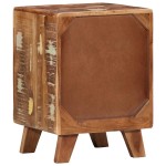 vidaXL Noptiera 2 buc 37x32x50 cm lemn masiv recuperat
