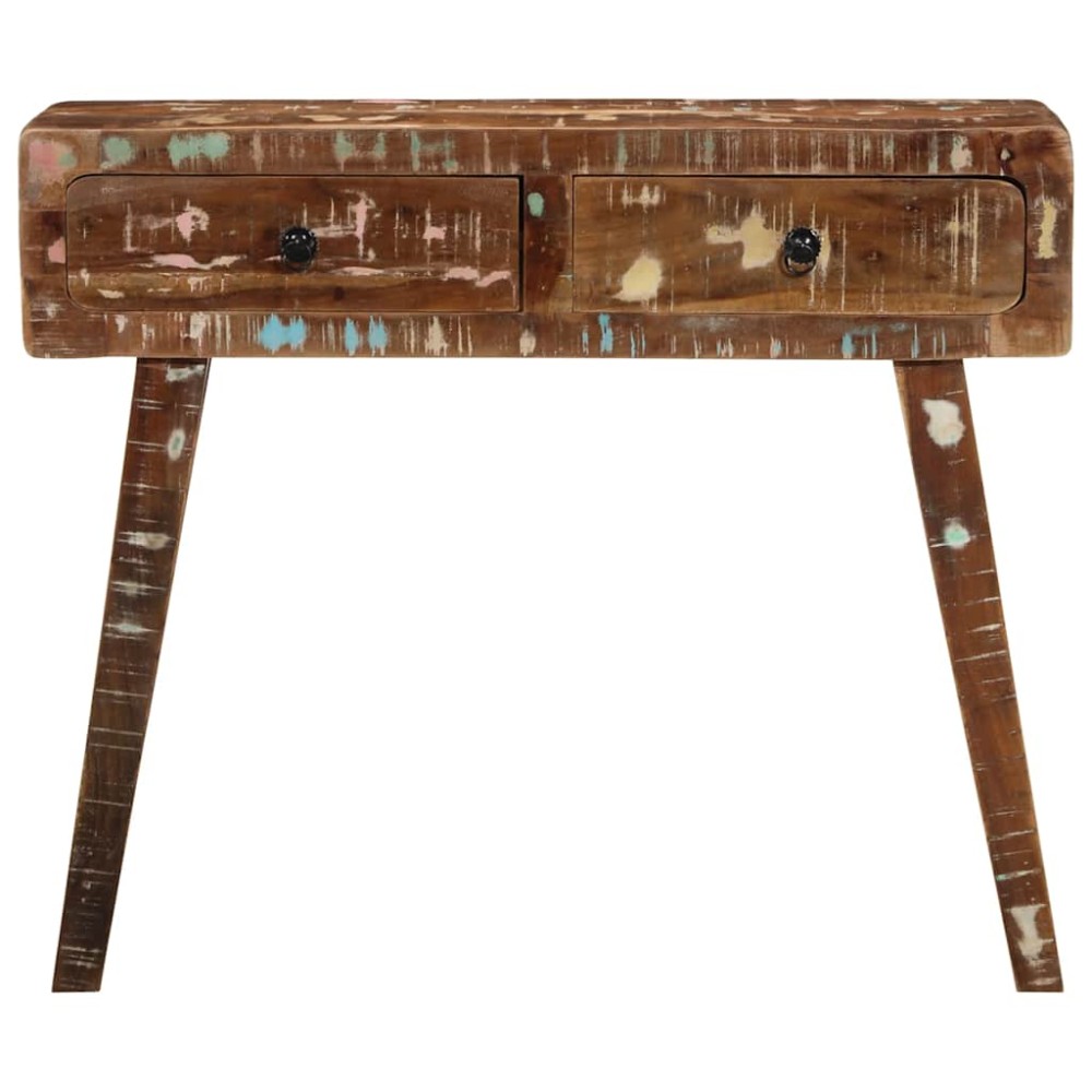 vidaXL Masă consolă, 90x32x75 cm, lemn masiv recuperat