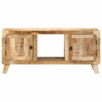 vidaXL Dulap TV, 105x46x32 cm, lemn masiv mango brut