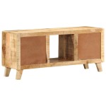 vidaXL Dulap TV, 105x46x32 cm, lemn masiv mango brut