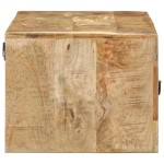 vidaXL Dulap TV montat pe perete 100x32x25 cm lemn masiv Mango brut