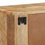 vidaXL Dulap TV montat pe perete 100x32x25 cm lemn masiv Mango brut