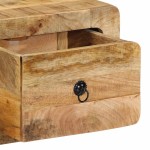vidaXL Dulap TV montat pe perete 100x32x25 cm lemn masiv Mango brut