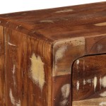vidaXL Dulap TV montat pe perete 100x32x25 cm, lemn masiv reciclat