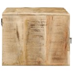 vidaXL Dulap TV montat pe perete 100x32x25 cm lemn masiv Mango brut