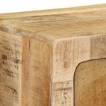 vidaXL Dulap TV montat pe perete 100x32x25 cm lemn masiv Mango brut