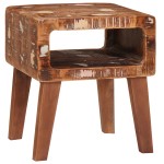 vidaXL Mese de capăt Multicolour 40 x 32 x 46 cm Lemn masiv reciclat