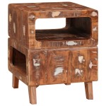 vidaXL Mese de capăt Multicolour 40 x 40 x 49 cm Lemn masiv reciclat