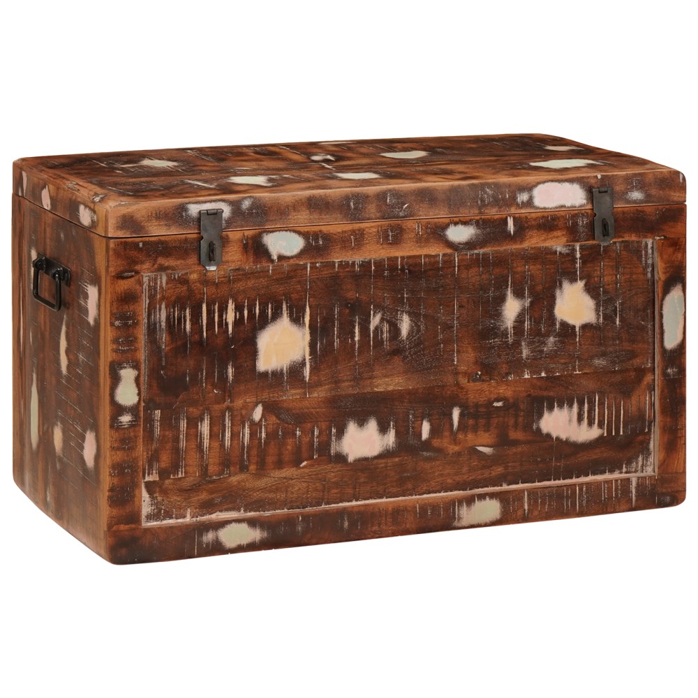 vidaXL Cutie de depozitare 70 x 35 x 40 cm Lemn masiv reciclat
