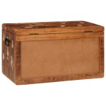 vidaXL Cutie de depozitare 70 x 35 x 40 cm Lemn masiv reciclat vidaXL Cutie de depozitare 70 x 35 x 40 cm Lemn masiv reciclat