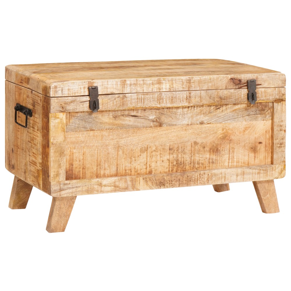 vidaXL Cutie de depozitare 70 x 35 x 40 cm Lemn masiv de mango