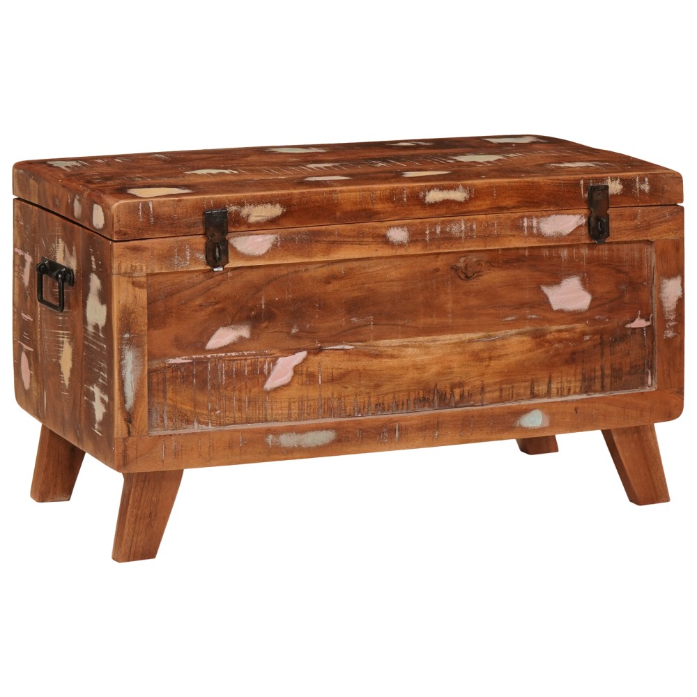 vidaXL Cutie de depozitare 70 x 35 x 40 cm Lemn masiv reciclat