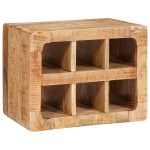 vidaXL Raft pentru vin Maro 44 x 30 x 35 cm Lemn de mango solid vidaXL Raft pentru vin Maro 44 x 30 x 35 cm Lemn de mango solid