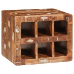 vidaXL Raft pentru vin Maro 44 x 30 x 35 cm Lemn solid recuperat vidaXL Raft pentru vin Maro 44 x 30 x 35 cm Lemn solid recuperat