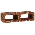 vidaXL Mese de noptieră 45 x 30 x 24 cm Lemn masiv reciclat vidaXL Mese de noptieră 45 x 30 x 24 cm Lemn masiv reciclat