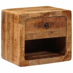 vidaXL Dulap suspendat lângă pat cu sertar Maro 40 x 30 x 36 cm