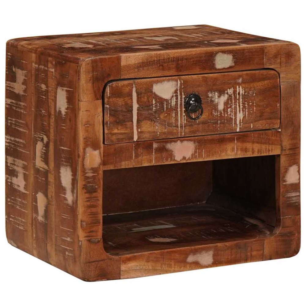 vidaXL Dulap suspendat lângă pat cu sertar Multicolour 40 x 30 x 36 cm