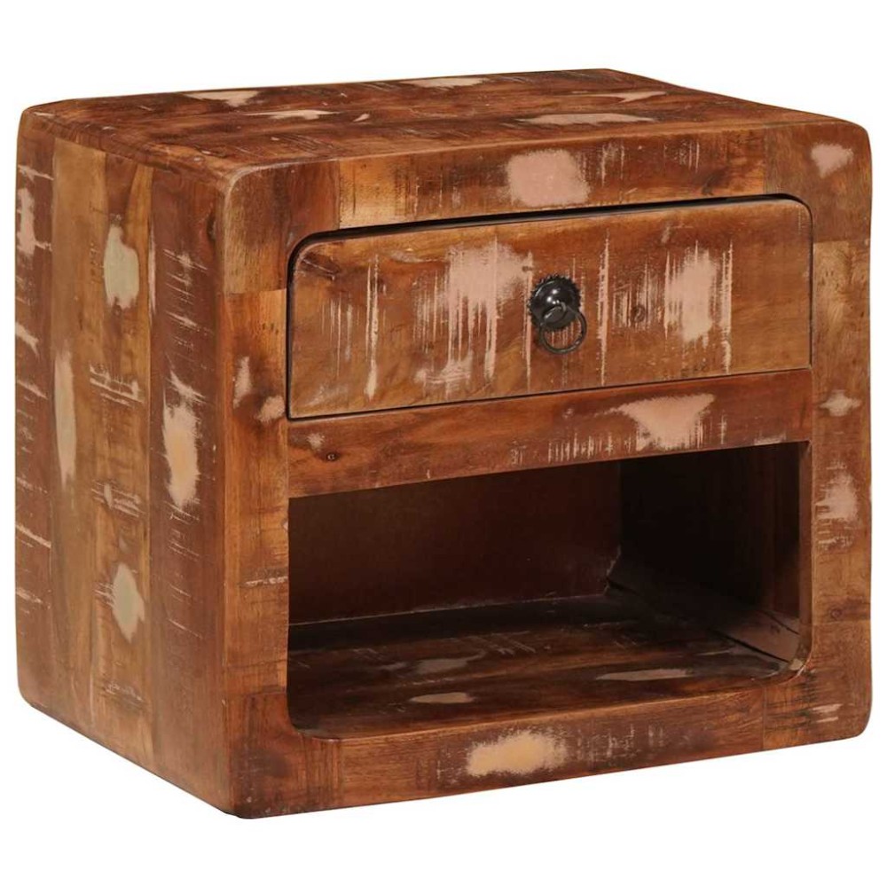 vidaXL Dulap suspendat lângă pat cu sertar Multicolour 40 x 30 x 36 cm