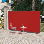 vidaXL Copertină laterală pentru terasă/curte, roșu, 160x300 cm vidaXL Copertină laterală pentru terasă/curte, roșu, 160x300 cm