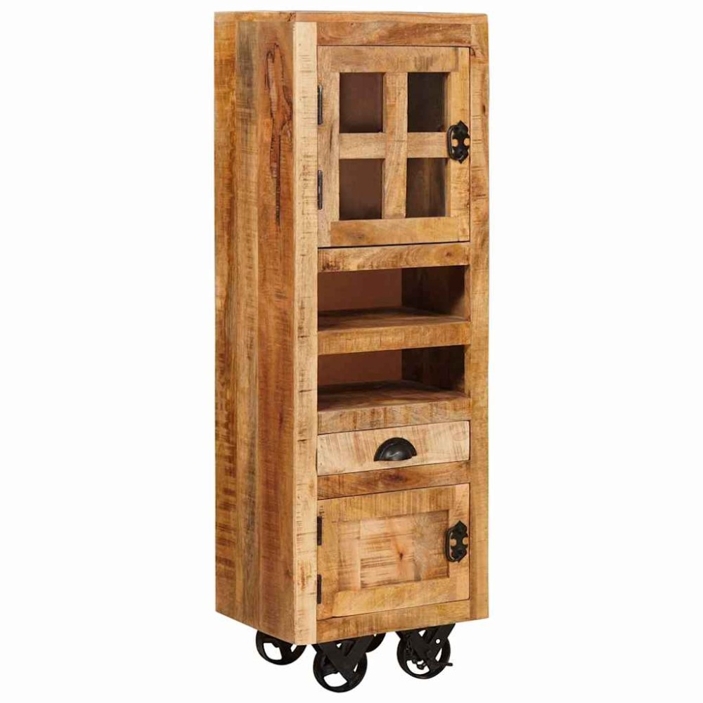 vidaXL Bufet cu sertar Maro 40 x 30 x 120.5 cm Lemn masiv de mango