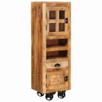 vidaXL Bufet cu sertar Maro 40 x 30 x 120.5 cm Lemn masiv de mango