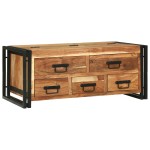 vidaXL Masa de cafea - 90x50x38 cm din lemn solid de acacia vidaXL Masa de cafea - 90x50x38 cm din lemn solid de acacia