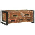 vidaXL Masă de cafea Multicolour 90 x 50 x 38 cm Lemn recuperat masiv