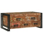 vidaXL Masă de cafea Multicolour 90 x 50 x 38 cm Lemn recuperat masiv