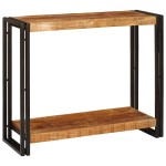 vidaXL Masă de consolă 90 x 33 x 75 cm Lemn masiv de mango nefinisat vidaXL Masă de consolă 90 x 33 x 75 cm Lemn masiv de mango nefinisat